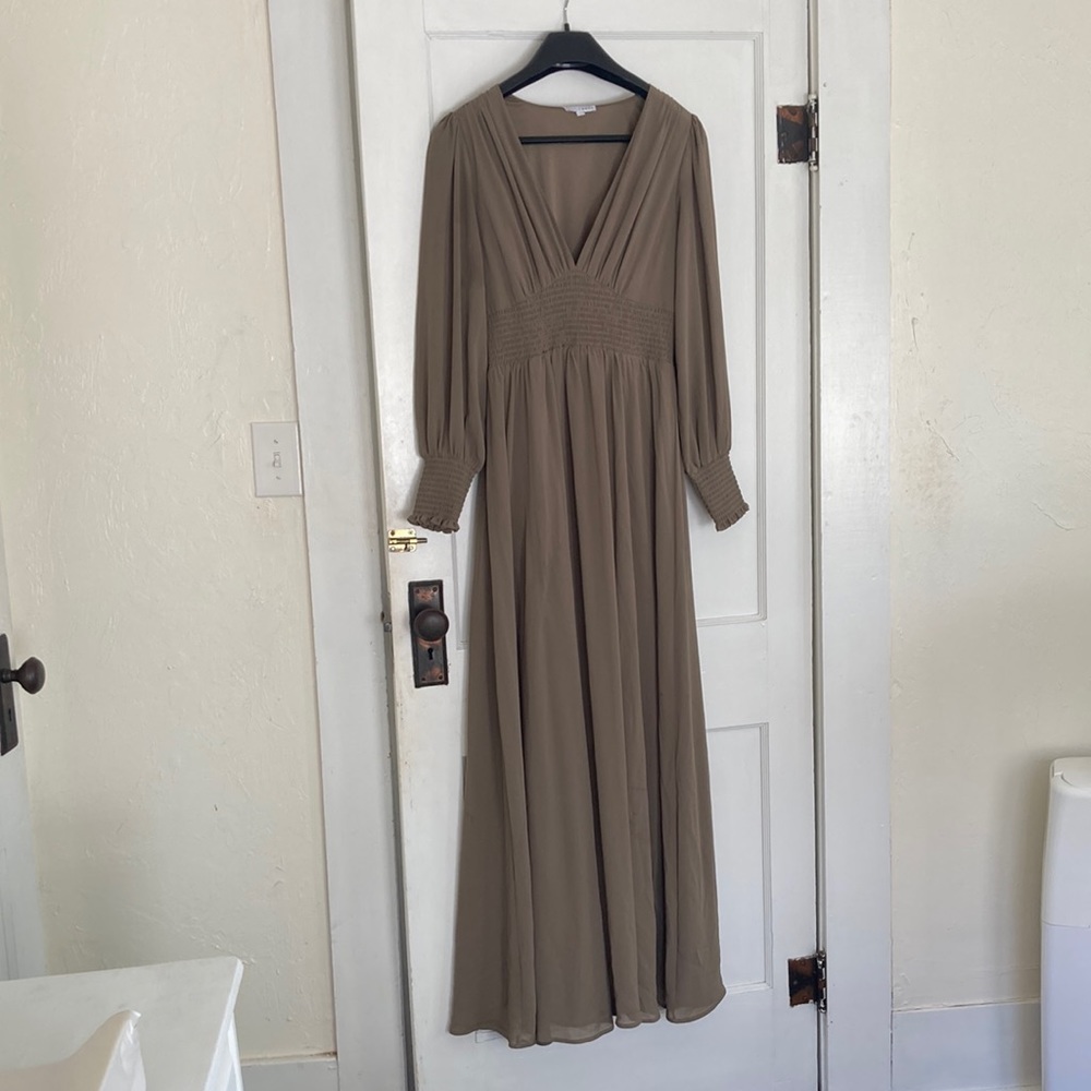Long sleeve formal dress
